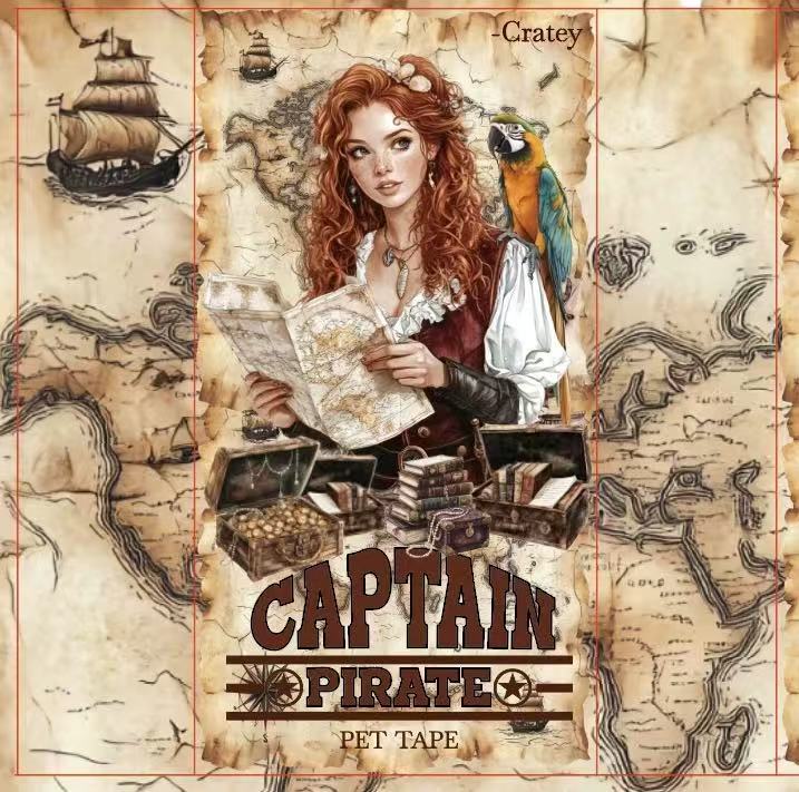 6rolls pirate PET- tape set (MLT25061803)