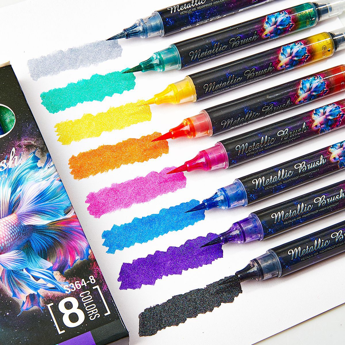 8pcs paint splash pens bundle (M25090502)