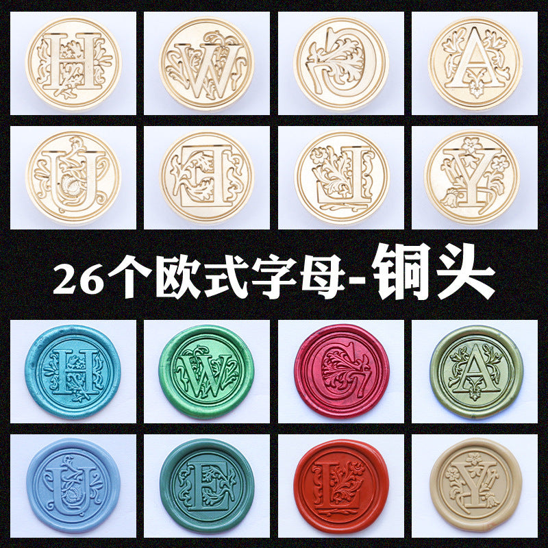 1pc Letter wax seal stamp (MLZ25041904)