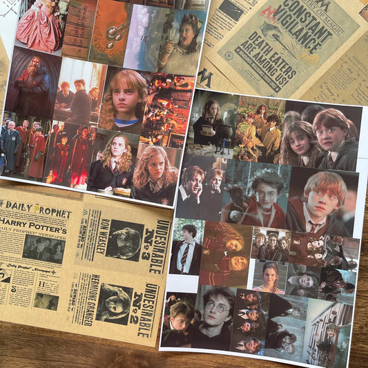 A4 size Gryffindor Style paper & sticker 25 pcs(S26011202)