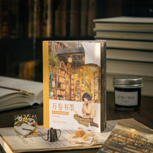 20pcs reading book PET+Washi sticker book (TZB25052802)