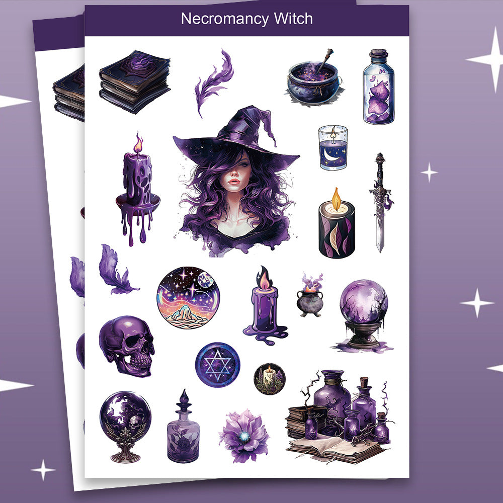 8sheets witch sticker pack (MLS25062101)