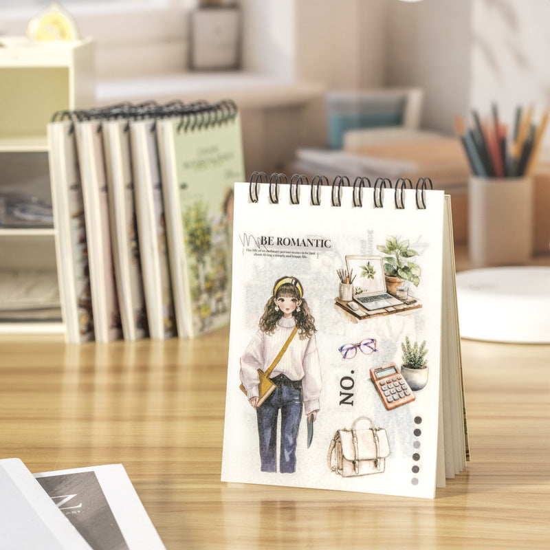 20pcs professional division PET+washi sticker book (MLTZB25061708)