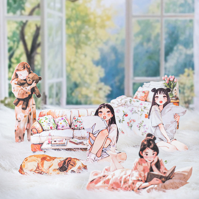 100-pack klistermärken med ljugande livsstil (S25082710)