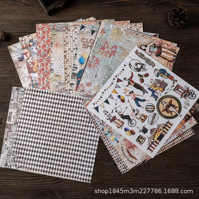 16pcs circus paper pack (P25100404)