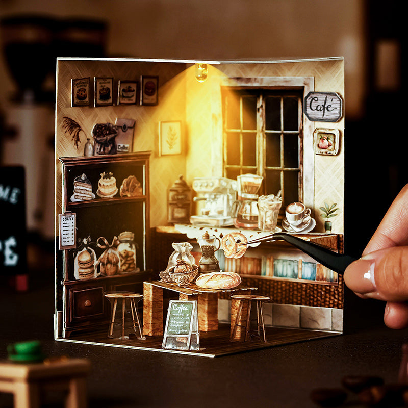 50 st mini-kaffe-plåtaskar med klistermärken (S25082507)