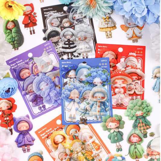 20pcs cute doll sticker pack (S25111801)