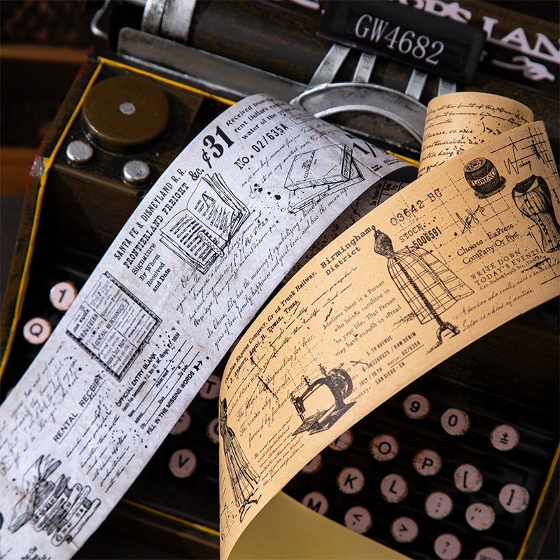 1 rulle vintage washitejp för manuskript (T25110603)