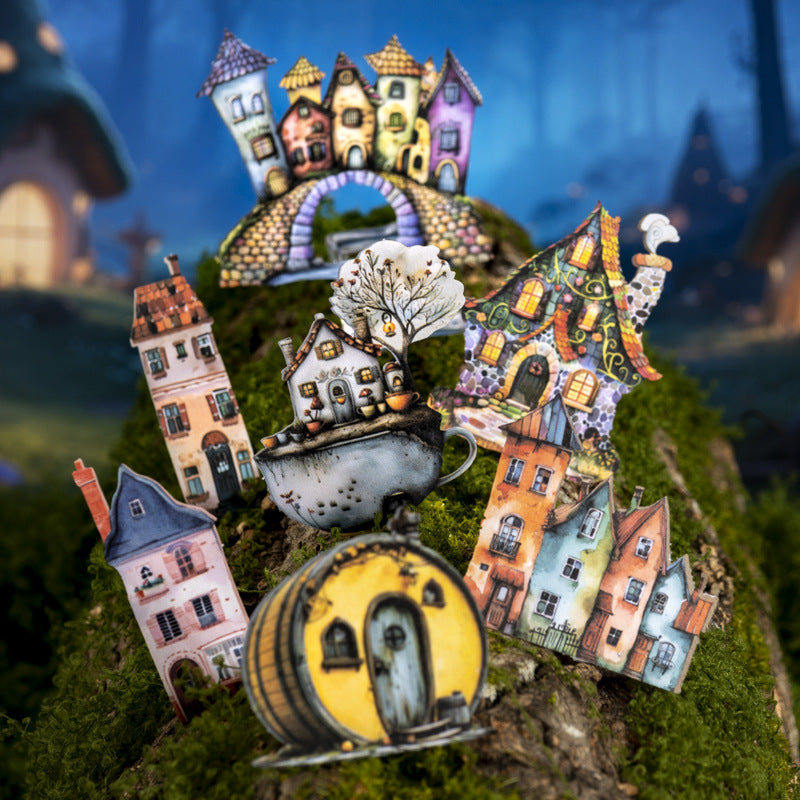 50pcs strange house sticker box (MLS25062701)