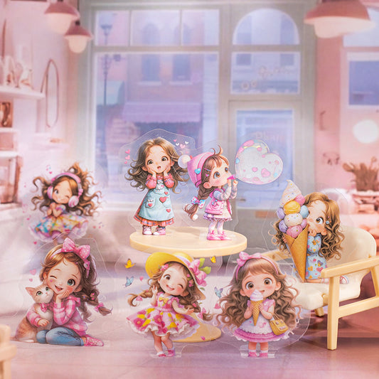 50pcs cute flower girls sticker pack (S25082701)