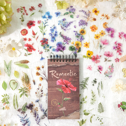 50sheets flower sticker book (MLTZB25051905)