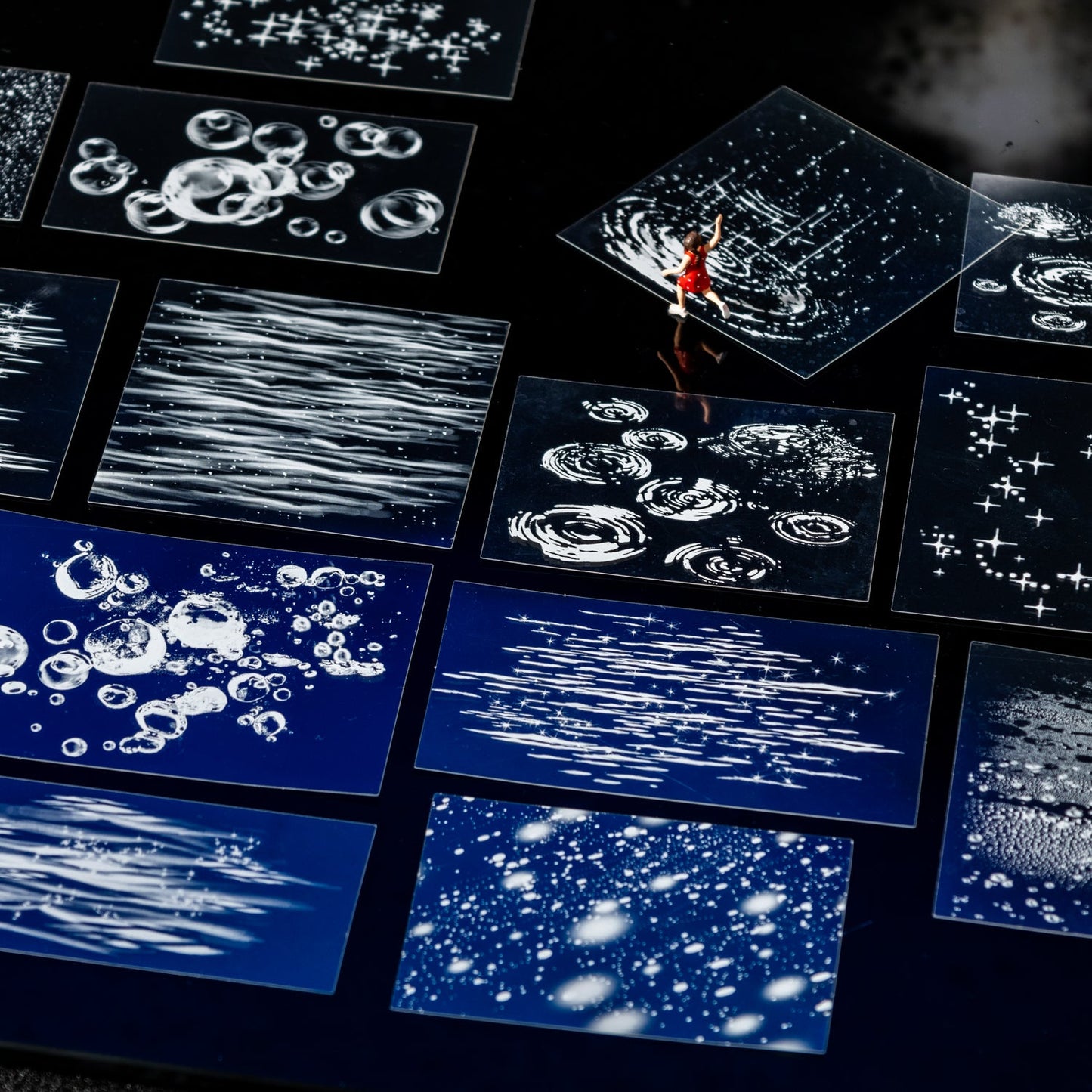 20pcs natural rainy collection PET-sticker pack (S25081801)