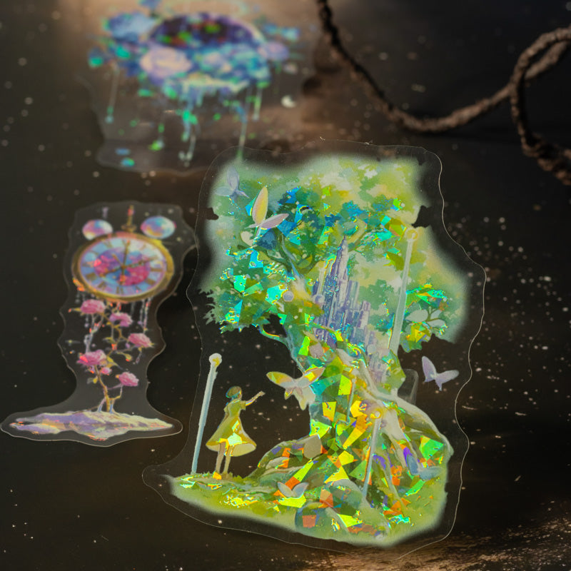 10-pack med klistermärken i mystisk skog (S25091502)