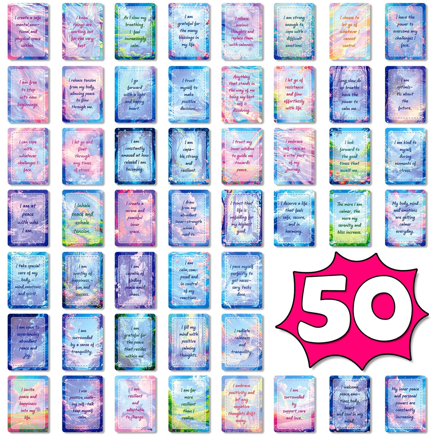 50pcs words ATC card (C25082502)