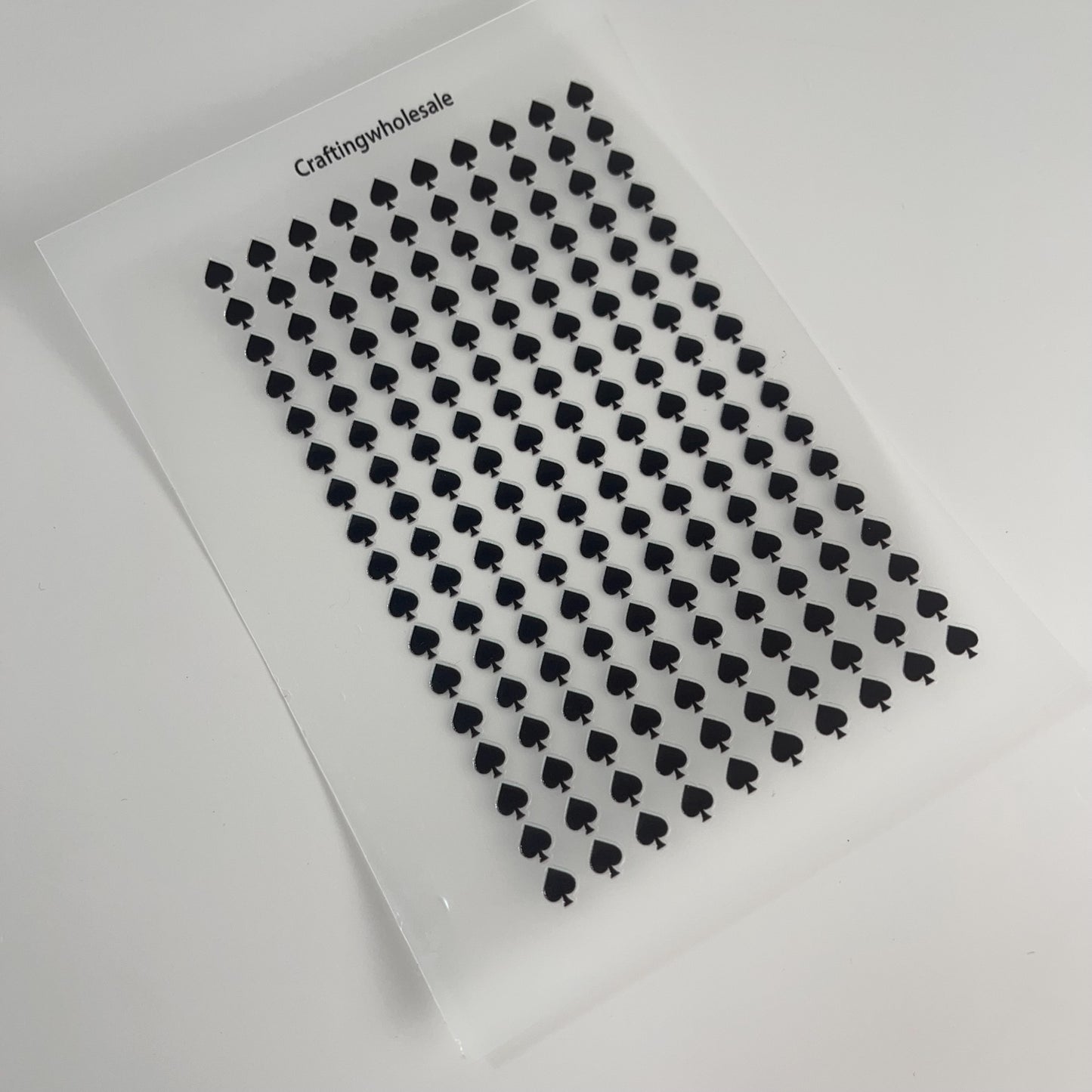 3D embossed Playing card symbols sticker A6 size (S26011308)