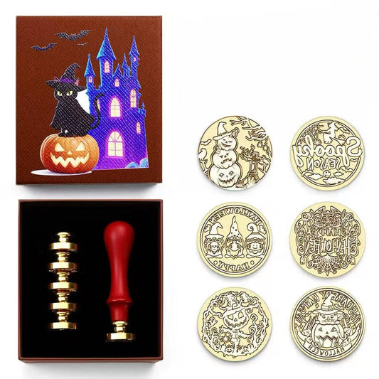 1 box of gothic witch wax seal stamp set (Z25090701)