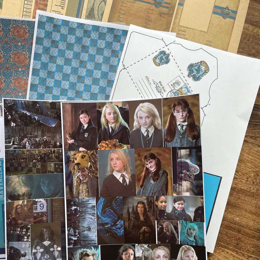 A4 size Ravenclaw Style paper & sticker 25 pcs (S26011201)