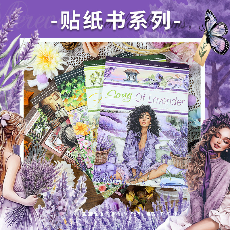 A5-großes Stickerbuch mit vorgestanzten Blumenmotiven (TZB25101602)