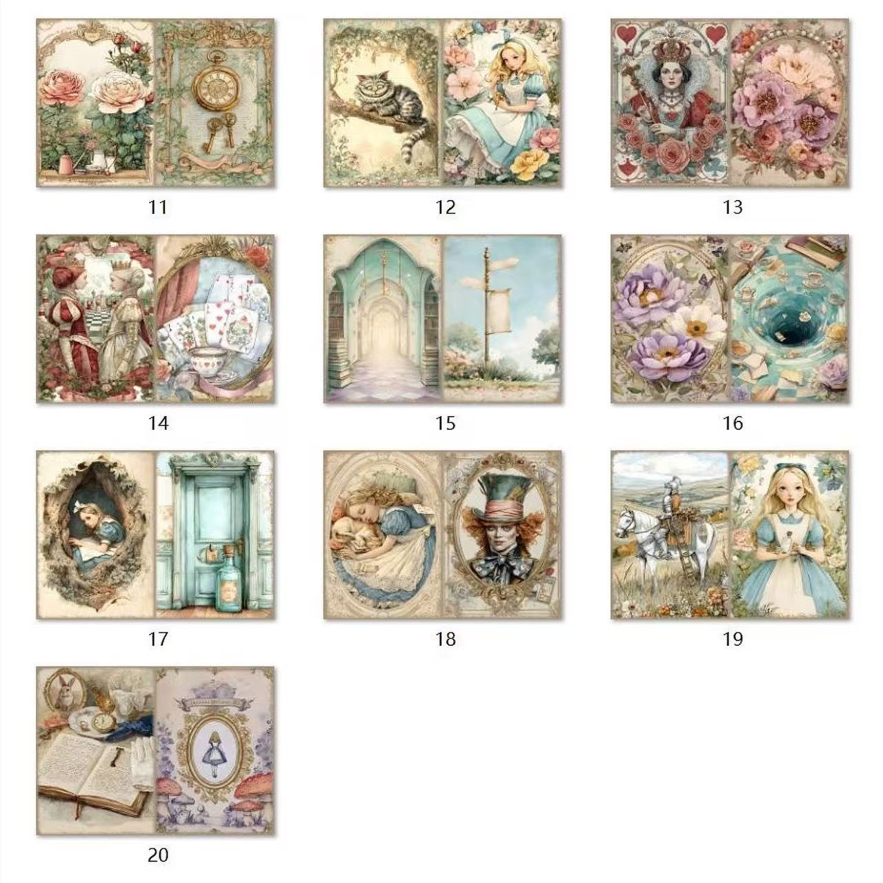 10pcs A4 size Alice paper pack (P25121007)