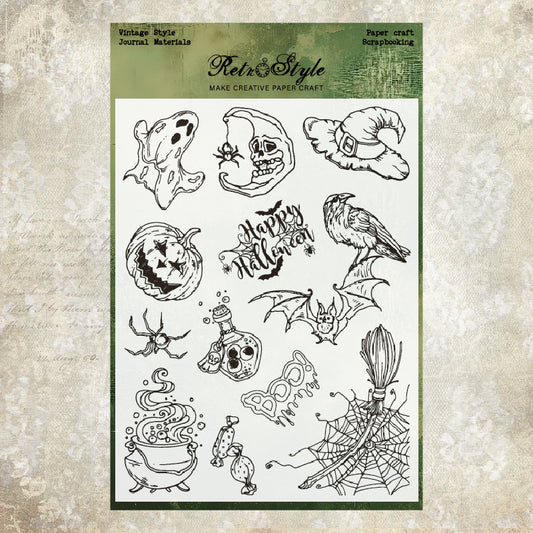 1pc halloween x-mas clear stamp (MLZ25062004)