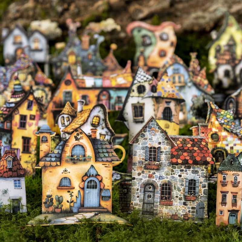 50pcs strange house sticker box (MLS25062701)