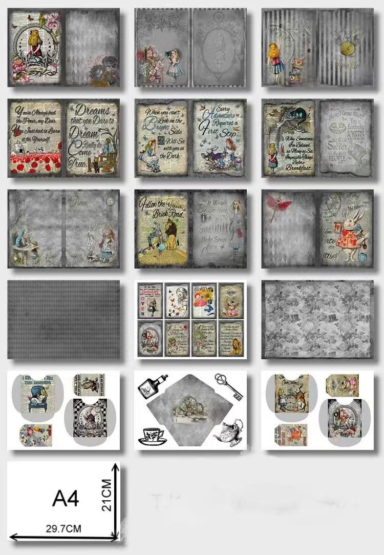 A4 size Alice sticker pack (MLS25060803)