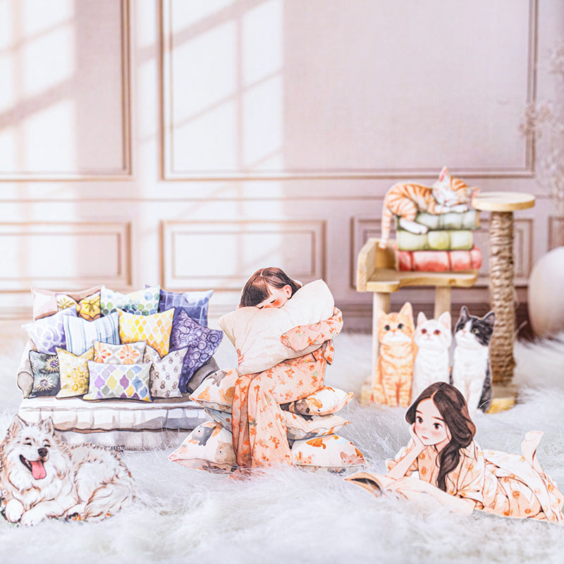 100-pack klistermärken med ljugande livsstil (S25082710)