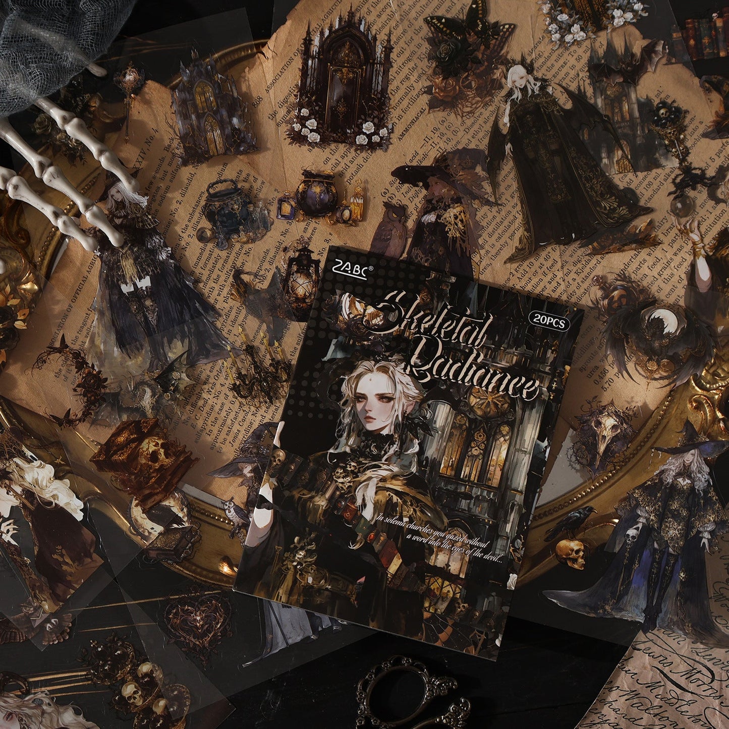 20pcs gothic PET-sticker book (TZB25090804)