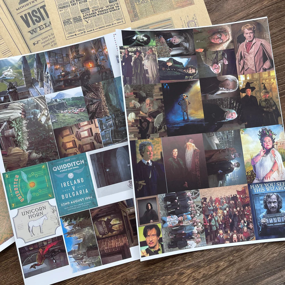 A4 size Hogwarts Style paper & sticker 25 pcs(S26011205)