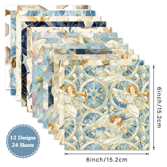 24pcs 6inch angel paper pack(TZB25121506)
