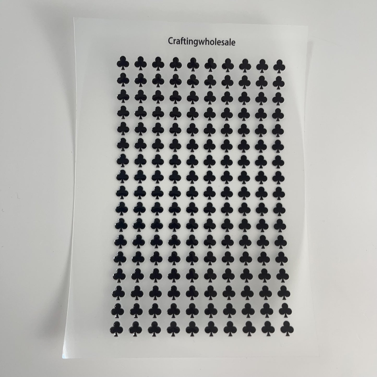 3D embossed Playing card symbols sticker A6 size (S26011308)