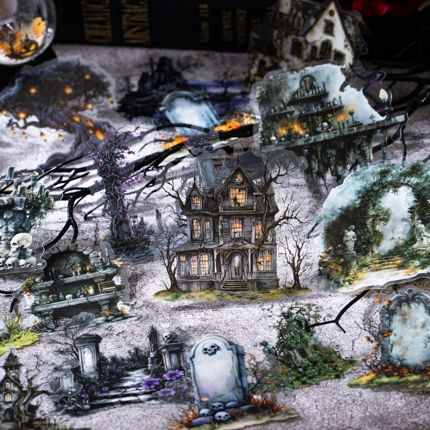 10pcs gothic sticker pack (MLS25050512)