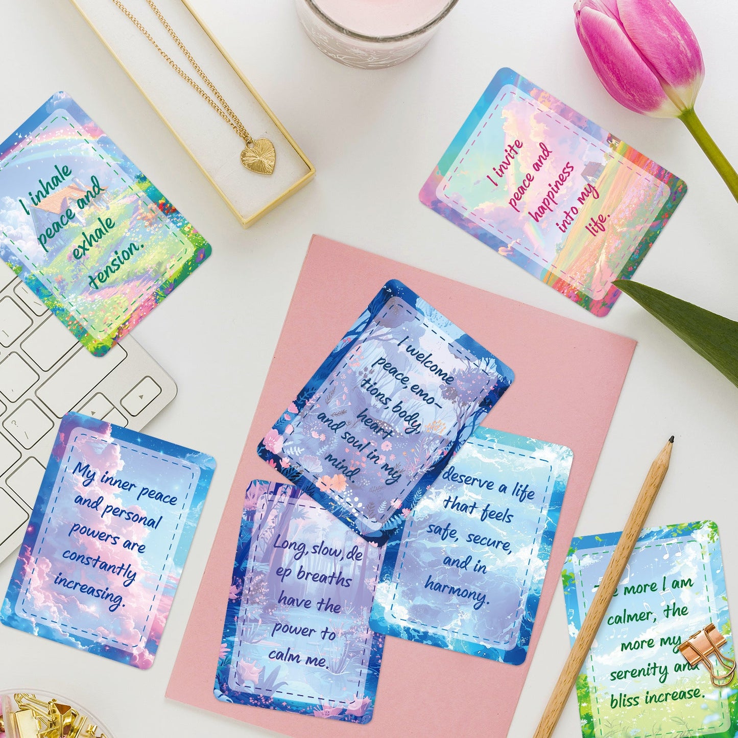 50pcs words ATC card (C25082502)