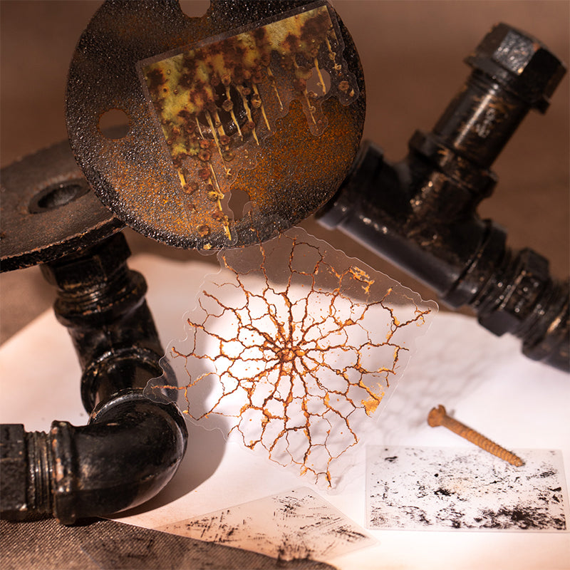 20 Stück Vintage-Rost-PET-Aufkleberpackung (S25092512)