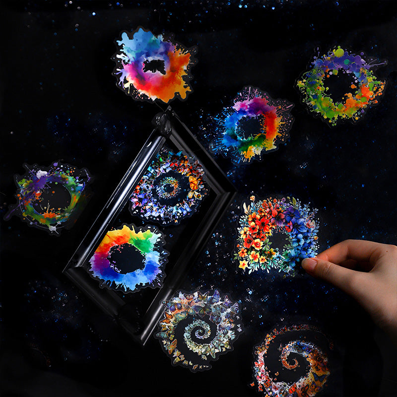 8pcs flower blooming sticker pack (S25082707)