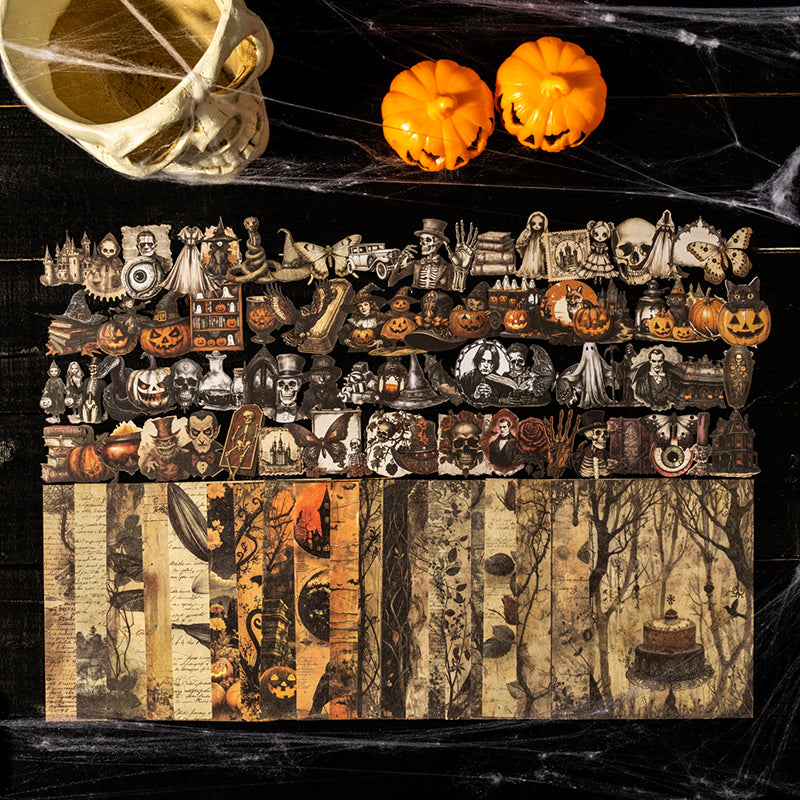 60pcs Halloween sticker+paper pack (MLS25072002)