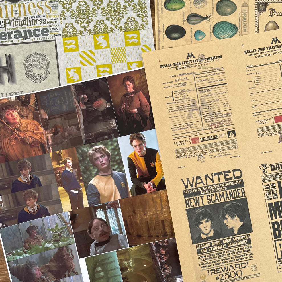 A4 size hufflepuff Style paper & sticker 25 pcs(S26011204)