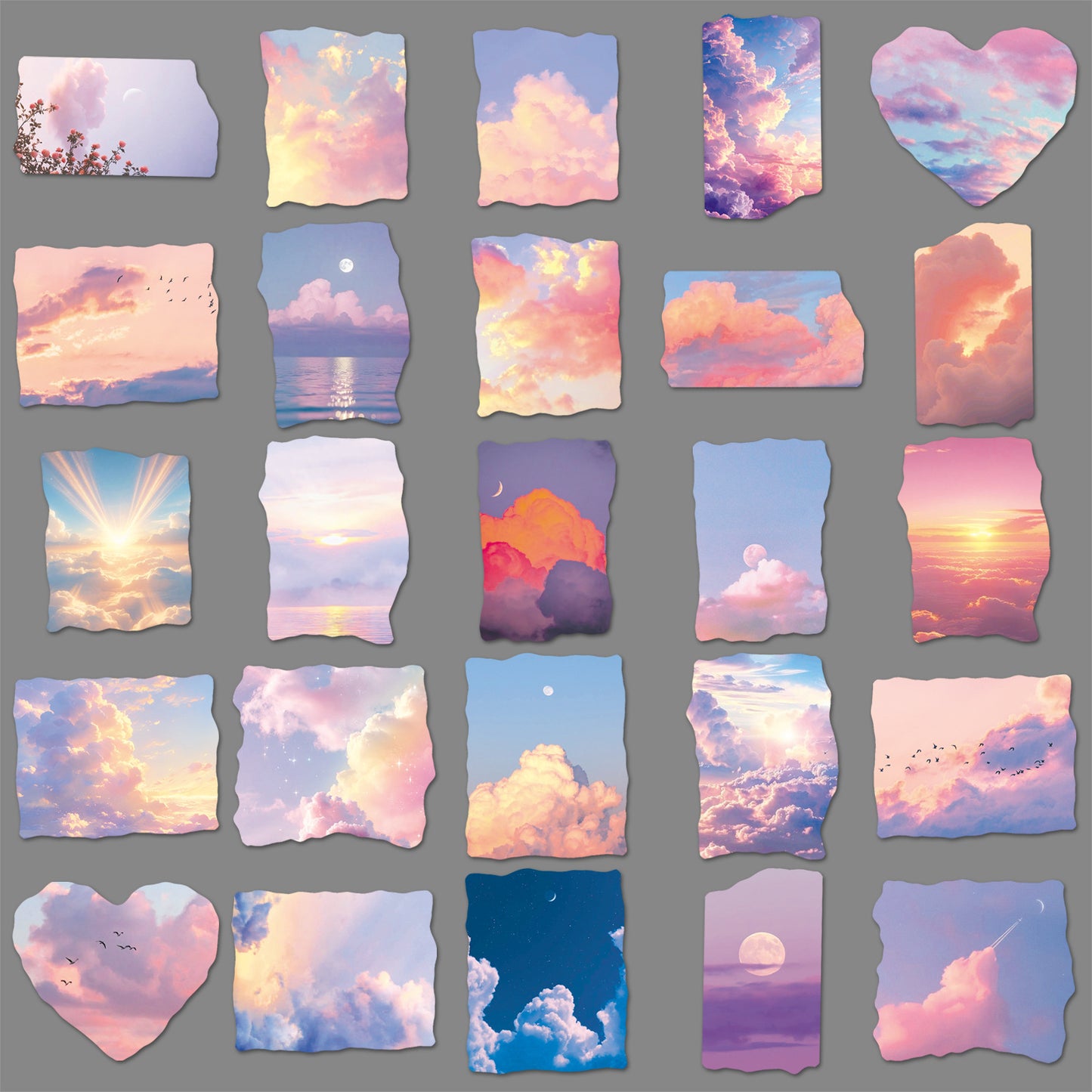 51pcs cloud sky sticker pack(S25121502)