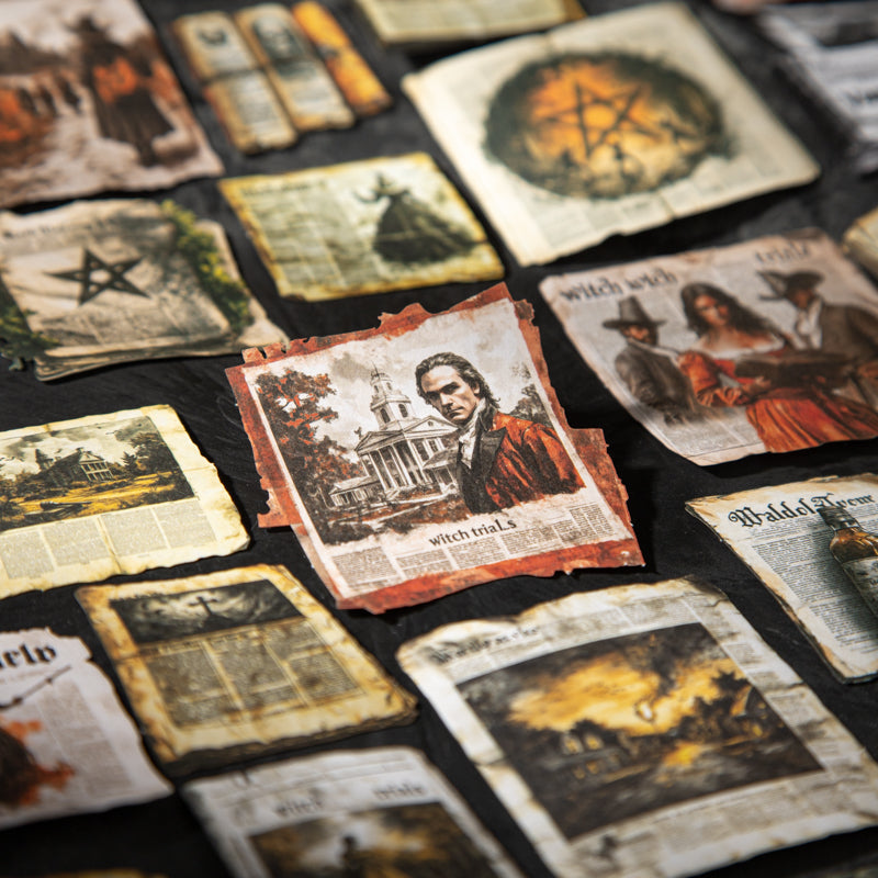 20pcs witch newspaper sticker pack(S25121602)