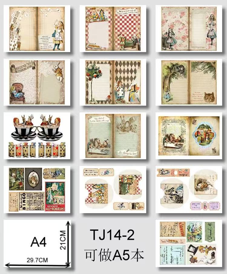 A4 size Alice sticker pack (MLS25060804)