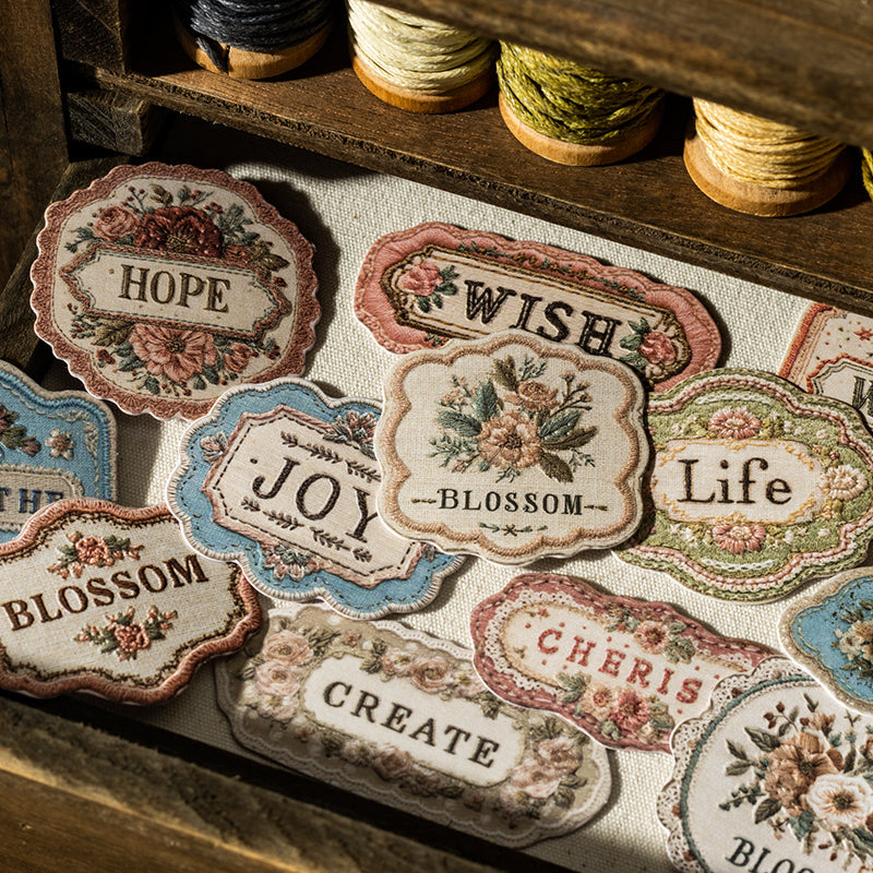 20pcs flower words label sticker pack (S25091504)