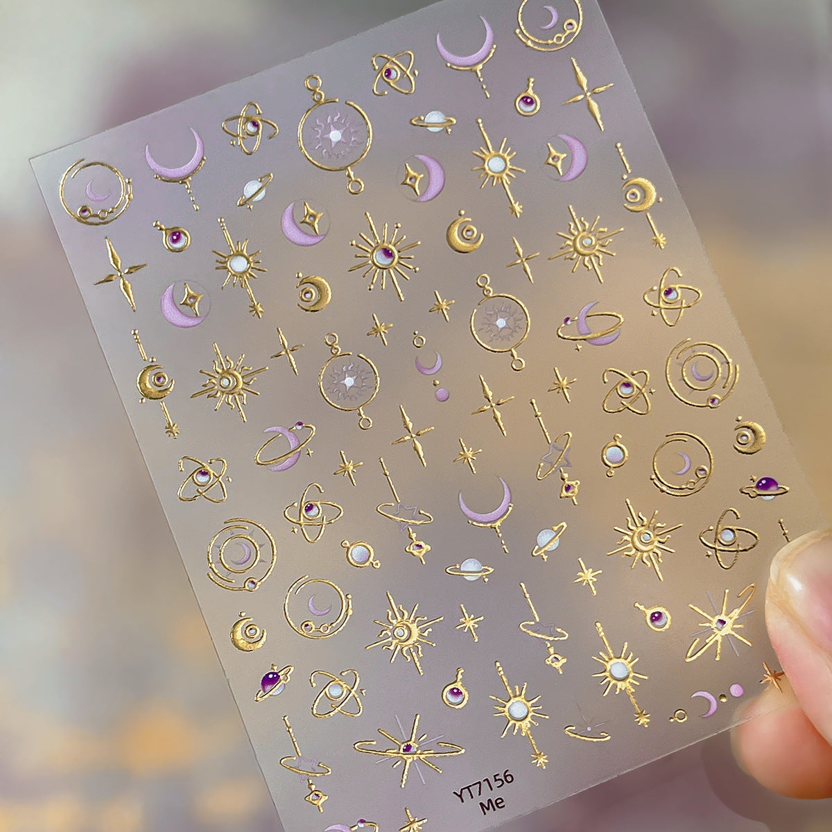 1 sheet moon sticker (S25121201)