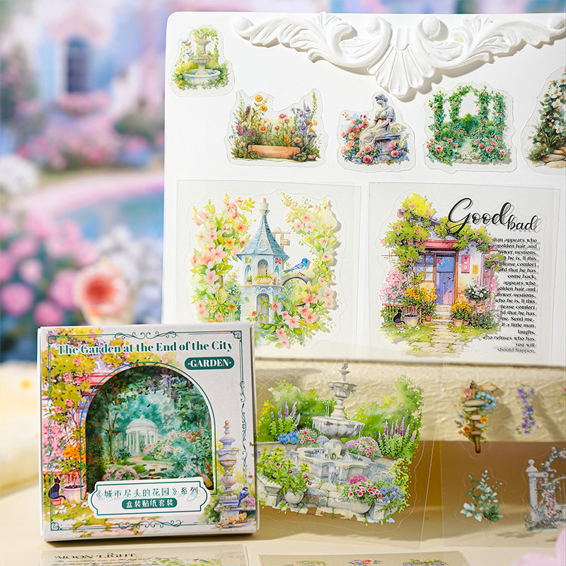 45 st PET-klistermärken med stadsutsikt (S25101604)