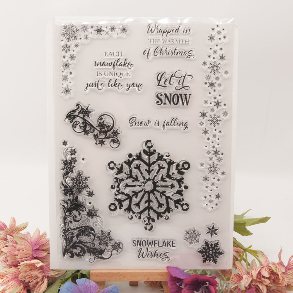 1pc snowflake clear stamp(Z25121002)