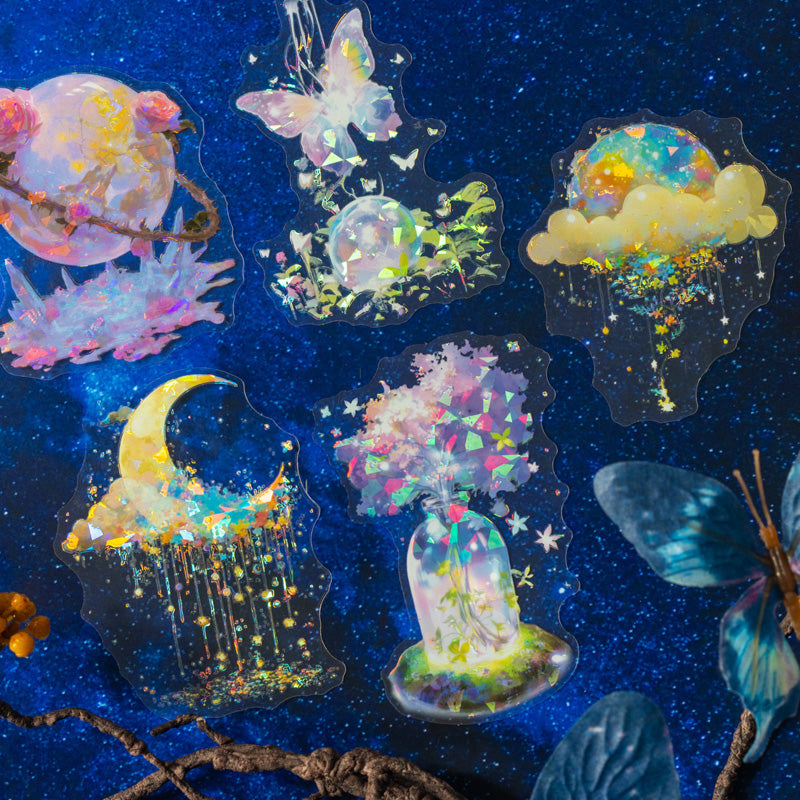 10-pack med klistermärken i mystisk skog (S25091502)