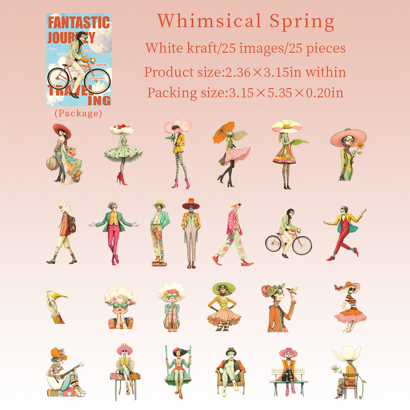 25-pack med klistermärken "fantasy resa" (S25100903)