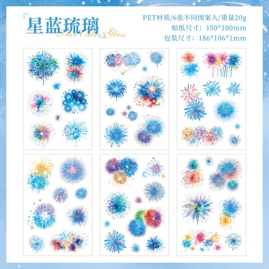 6sheets firework PET-sticker pack (S25092803)