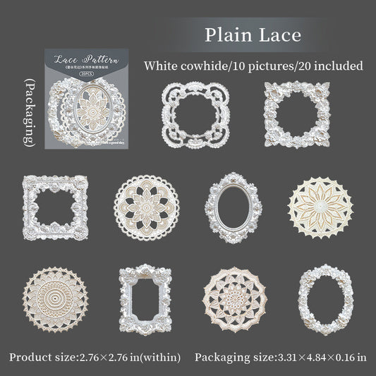 20pcs lace stickers sticker pack (S25091703)