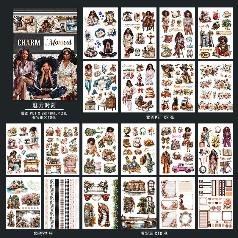 A5 cozy pre-cut sticker book (TZB25120803)