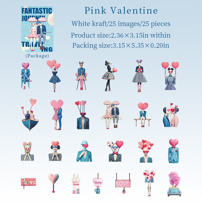 25-pack med klistermärken "fantasy resa" (S25100903)